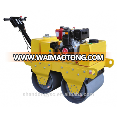 electric start walk behind double drum road roller